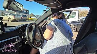 Grateful hairy milf swallows my cum