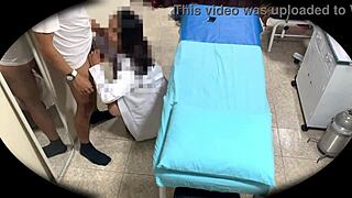 hospital security cam spies hot latina doc office banging 📹🏥