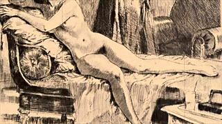 vintage erotic art showcases antique cartoon passion boldly