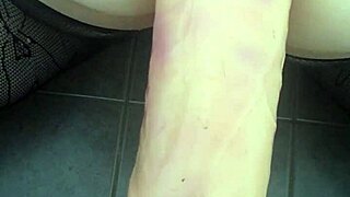 i stretch my ass wide with huge dildo uhh