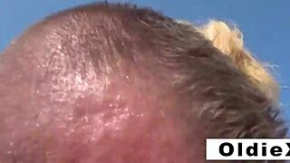 what happens when young cock meets granny's shaved saggy tits on mountain crew adventure