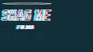 latina slut gags on glass dildo for photographer