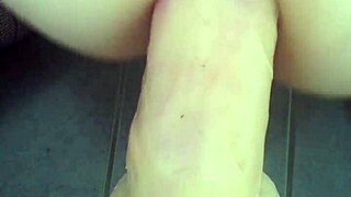 i stretch my ass wide with huge dildo uhh