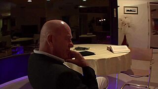 bambi wolfe swallows fresh cum facial after interracial pounding gangbang