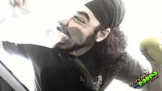 Spanish brunette delivers hilarious blowjob parody in El Follamtico chicle episode