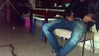 latina deepthroats huge cock gagging to pay rent no escape