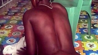 crazybitch twerks naked ass then rams big dildo deep in pussy and hole