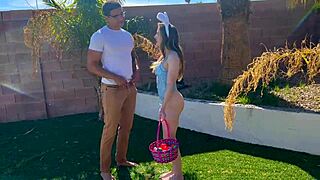 Alaina Taylor slips into Easter bunny outfit for a playful huge cock encounter