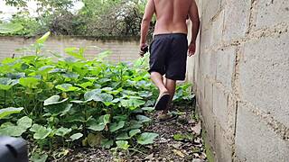 Casi Caught Fucking Huge Tits Mexican Neighbor Outdoors Doggy Style