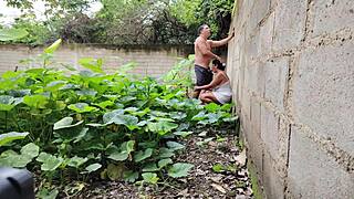 Casi Caught Fucking Huge Tits Mexican Neighbor Outdoors Doggy Style