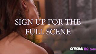 skinny lesbians pull on sheer stockings then scissor wildly. they grind pussies all steamy night long