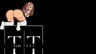 damn this dirty skinny slut worships my ass rimming deep before huge cock anus fuck dry