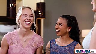 Stepmom's Forbidden Cravings Lead to Ebony Lesbian Tribbing with Petite Stepdaughter