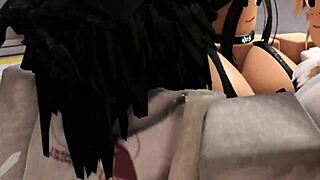 two naughty blondes brunettes grope then cowgirl ride his cock hard!