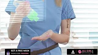 Scarlet Skies' Erotic Massage Turns Naughty with Tiffany Watson.