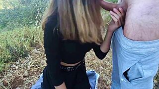 husband's best friend bends horny latina teen over public park railing deep