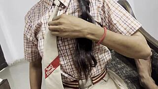 Hot Indian Boyfriend Pounds Her In College Residence Hard!