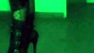 A Sexy Striptease Turns Into Legs-Wide Leather Handjob And Ripped Clothes Fun