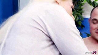 horny big tits milf secretary in stockings begs stranger cock quick office pound!