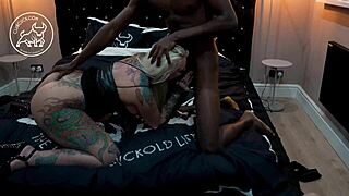 blonde hotwife takes big black cock anal and squirts everywhere real couple action