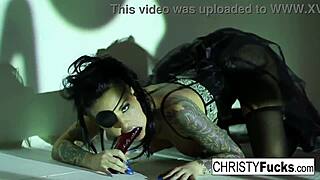 christy mack fingers her tight wet pussy and shakes amazing tattooed ass