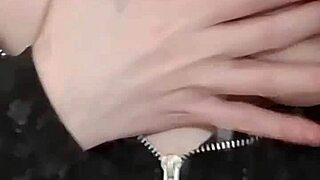 Sexy curvy blonde elza kom strips in nylon heels teasing her huge tits and pussy for domination play