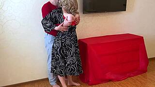 stepmom relaxes big ass into stepson anal exploration