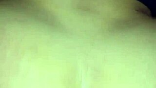 Neighborhood Puta Hides Moans With Loud TV During Rough Pussy Slam