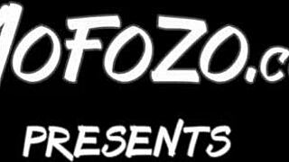 blonde dancer chokes on monster cock before sloppy facial blast from daddy