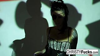 christy mack fingers her tight wet pussy and shakes amazing tattooed ass