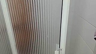 stepsis catches me jerking to her shower and craves my hard cock!