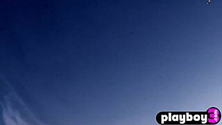 Damn my perfect big tits bounce naked in wild lesbian outdoor romp