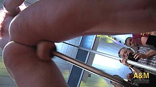 amateur redhead ucraniana la gorda fucked by machine outdoors 😈🔥