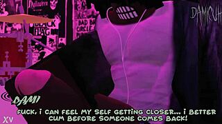 dami dances wild in club then jerks massive bbc till it explodes everywhere