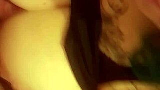 Chubby Italian girlfriend tittyfucks huge cock with massive natural boobs