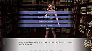 emma the bookworm plays naughty in library stacks