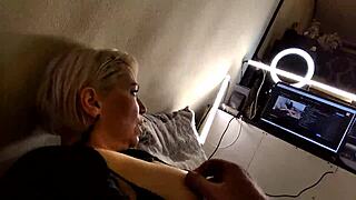 Pulling My Whore's Huge Nipples While She Begs for More Cock Glory