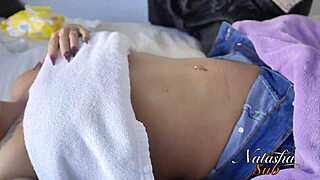 relaxing massage turns into tit play with my latina dom 😏💦