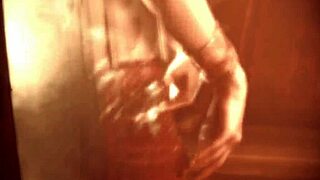 Graceful Brunette's Teasing Dance Leads to Intimate Reveal