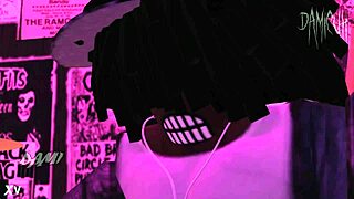 dami dances wild in club then jerks massive bbc till it explodes everywhere