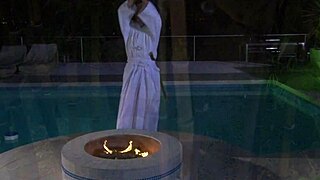 Beautiful blonde milf takes big cock outdoor fuck!