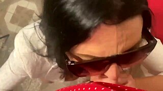 check out milfycalla's tight shorts comp - latina big ass worship with romantic cum blowjobs