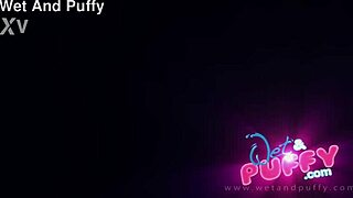 hey check out this little 18+ wet puffy pussy vibing close up to orgasm