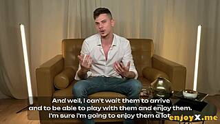 imagine tommy's morning 3some with two busty brunettes dildoing and tittyfucking in hd kitchen chaos