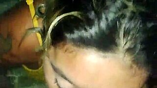 Naughty Mexican Whore Sucks Cock Poolside Risking Neighbor Glances