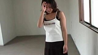 Japanese Teen Inserts Small Penis for Hairy Pussy Hardcore Fuck