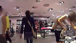 Czech teen seduced then drilled in mall pov 🔥🍑