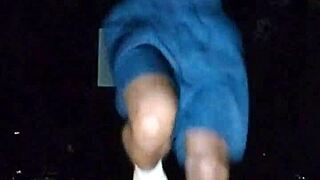 cute athletic brunette dorm roommate fitness girl homemade workout with stepdaddy in gym park 1