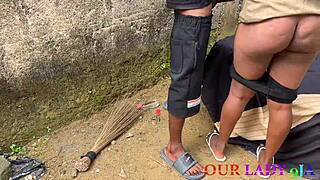 naughty uganda girlfriend rides my big cock outdoor chair first naija visit