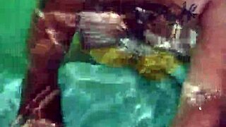 Naughty Mexican Whore Sucks Cock Poolside Risking Neighbor Glances